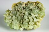 Green Prehnite Crystal Cluster - Morocco #190979-1